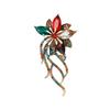 Flash Diamond Floating Flower Brooch High-end Moda Feminina Requintado Corpete de Cristal Luz de Luxo Design de Nicho Sense Pin Suit Acessórios