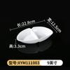 Plato de postre creativo blanco tipo porcelana para papas fritas KTV bar plato para snacks salsera plato frío melamina comercial