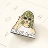 Taylor swlft broche taylor swift crachá de metal música pop cantor cartoon pin
