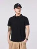 Ropa para Hombre Fengshe / Camisa Polo minimalista de estilo americano con tacto frío para hombre, corte holgado, nueva prenda superior de manga corta para hombre de verano