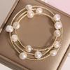 Pulsera de Cristal de Fresa Femenina Diseño de Nicho Sentido Multicapa Pulsera de Cristal Rosa Pulsera Pulsera para Flor de Durazno Venta al por Mayor Pulsera Mori Pulsera Roja en Línea
