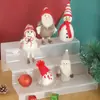 Decoración navideña transfronteriza decoración de fieltro de lana lindo muñeco de nieve mini decoración para colgar en el árbol muñeco de Papá Noel venta al por mayor