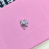 Pequeño Vidrio Diamante Rosa Forma de Corazón Aleación Accesorios de Joyería DIY Accesorios para el Cabello Ropa Funda para Teléfono Móvil Materiales Hechos a Mano