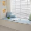 Estera de ventana de bahía de seda de hielo Doudou Cool, estera de ventana de verano, estera de esponja gruesa, cojín universal para futón de dormitorio y balcón para las cuatro estaciones