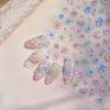 Pegatinas para Uñas con Relieve Tomoni Patrón de Pétalos Pegatinas para Uñas Collage de Flores Secas de Hada Pegatinas para Uñas Florales de Plantas
