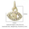 Distrito Lu Borboleta Cruzada Cobre Zircônia Acessórios para Joias DIY Olho de Animal Colar Pulseira Pequeno Pingente Pingente