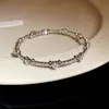 Pulsera hueca de circón lujosa, brillante y deslumbrante, con diseño de cielo estrellado, brazalete geométrico tridimensional, joyería de lujo ligero y sensación de alta gama