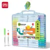 Caja Deli Hm122Pp Varilla Redonda Marcador Acrílico Fácil de Lavar Pincel para Estudiante Bolígrafo de Arte Lavable para Colorear