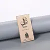 Impressão Côncava e Convexa Etiqueta de Perfume Logotipo Personalizado para Frasco de Perfume Impressão de Etiqueta de Metal Estampagem Placa de Nome para Frasco de Vidro de Cosméticos