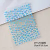 Adesivos Coloridos de Flor de Cinco Pétalas para Nail Art com Base Adesiva Plana, Pequenas Flores Simples e Versáteis Adesivos para Unhas Decorações Dh202