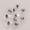 100 Piezas de Tapones para los Oídos de Silicona Transparente Ecológico con Forma de Hamburguesa, Tapones para los Oídos Ovni, Tapones para los Oídos Tipo Bala, Accesorios para Pendientes DIY