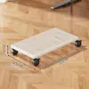 Suporte para Host de Computador com Polia Base Removível para Chassi Suporte para Chassi Rack para Host para Escritório Doméstico Bandeja para Computador