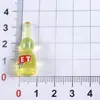 Miniaturas simuladas de botellas pequeñas para juego de alimentos al por mayor, botellas en miniatura de bebidas y vino, accesorios de resina de tienda de conveniencia, parches de dibujos animados surtidos
