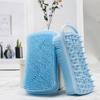 Venta al por mayor del fabricante Cepillo de baño cuadrado simple de 90 g para masaje y exfoliación húmeda y seca para eliminar la piel muerta Cepillo de baño de silicona