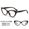 1303 Gafas Ojo de Gato para Mujer Marco Pequeño de Alta Calidad Lentes Planos Anti-luz Azul Marco TR90 Transfronterizo Europeo y Americano