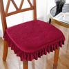 Cojín de Asiento para Silla de Comedor Casual Cojín de Asiento Cojín para Silla Oficina Estudiante Cojín de Asiento con Correas Antideslizante Cojín para Silla de Computadora Restaurante Shihua
