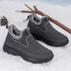 Zapatos para Caminar, Zapatos para Ancianos, Zapatos de Algodón para Exteriores, Botas de Nieve de Terciopelo de Invierno, Caña Media Suelas Blandas, Antideslizantes Envío Directo de Fábrica