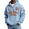 Sudadera cárdigan de corte holgado con múltiples bolsillos y cremallera, nueva sudadera cárdigan con capucha de corte ajustado, chaqueta de mujer con patrón gofrado