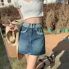 Falda de Mezclilla Retro Sexy Otoño Nuevo 2025 para Mujer Falda de Moda Línea A Cintura Alta Petite
