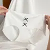 Ropa interior sin costuras de seda fina para mujer, cintura transpirable, entrepierna antibacteriana 10A, encaje estilo puro, bragas para niñas