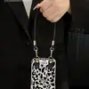 Muñeca con Lazo Estampado de Leopardo Adecuada para Funda de Teléfono Móvil Iphone17Pro Apple 15 Hilo de Plumas 16 con Correa 14 Todo Incluido