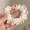 Scrunchie de cetim plissado estilo coreano para mulheres, novo modelo 2026, alta elasticidade, prendedor de cabelo durável, faixa de cabelo, acessório de cabelo elástico