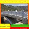 Preço do fabricante de corrimão de granito personalizado, painel de cerca de pedra de proteção do rio Temple, borda da ponte, guarda-corpo de pedra azul