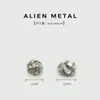 Exquisitos Botones de Metal, Botones Asimétricos Cóncavos y Convexos para Cárdigan, Versátiles Botones Pequeños con Forma Especial para Camisa o Chaqueta de Punto