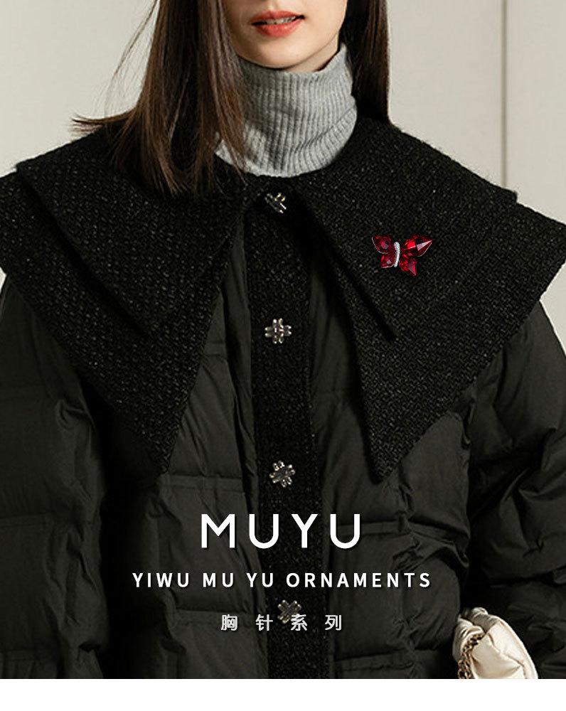 时尚优雅高档水晶蝴蝶胸针小众高级感个性昆虫胸花新品