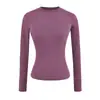 Camiseta alternativa a Skims Kardashian de corte ajustado, cuello redondo, manga larga para mujer, elástica, ceñida, adelgazante, ropa interior, top acanalado de chica hot