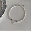 Novo Modelo 2025 Pulseira de Peixe Prateada com Contas Azuis com Design Único e Exquisito, Simples e Estilosa, Versátil