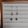 Pendientes Largos de Borla Aurora de Plata de Ley S925 con Perlas Shijia para Mujer, Cara Pequeña, Lujo Ligero, Pendientes de Hilo de Oreja de Gama Alta
