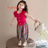 Conjunto de Verano para Niñas 2026 Nuevo Elegante Único Hermoso Ropa para Niñas Pequeñas y Bebés, Ropa de Verano Infantil Muy Atractiva