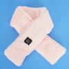Bufanda de moda de imitación de pelo de conejo transfronteriza, calentamiento cálido de invierno USB, bufanda de Navidad, protección del cuello, carga del cuello