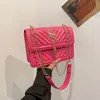 Bolsa Feminina de Corrente Estilo Western Nova Moda Outono 2024 Ombro Transversal Pequena Quadrada Franja Cor Sólida Bordado Bolsa Feminina