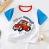Camiseta de Manga Corta de Algodón Puro para Niños, Estilo Nuevo de Verano 2026, Camiseta para Niños, Top de Dibujos Animados para Bebés, Niñas, Estilo Coreano, Ropa para Niños