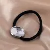 Accesorios para Ligas de Cabello DIY Accesorios de Brocado Song Anillo para el Cabello de Piedra Temporal Chapado en Oro, No se Desvanece Fácilmente, con Banda Elástica