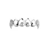 Amazon Europeo y Americano Aparatos Transparentes Dorados de Moda Chapados en Oro Diamante Transfronterizo Temu Hip-Hop Dorados Brillantes Aparatos Dentales