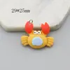 Accesorios DIY serie estilo océano resina cangrejo pantuflas delfín hueso de pez ancla botella a la deriva colgante
