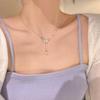 Collar de Mariposa Perla Diamante Brillante para Mujer, Diseño de Nicho Estilo Ins de Lujo Ligero, Cadena para Clavícula, Nuevo Estilo como de Hada