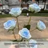 Rosa artificial de un solo tallo con múltiples cabezas, rosa exquisita de 6 cabezas transfronteriza, decoración de bodas y eventos, textiles para el hogar, arreglos florales al por mayor