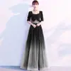 Disfraz de Coro Cielo Estrellado para Mujer 2026 Estilo Nuevo Elegante Vestido Gradiente de Presentadora Traje de Gran Coro Verano Venta al por Mayor