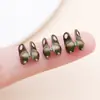 Botón de Presión Lateral de Hierro Conector de Extremo de Doble Oreja Hebilla Pulsera de Perlas Hecha a Mano DIY Hebilla para Cuentas Accesorios de Adorno