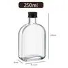 Garrafas Transparentes para Suco e Bebidas no Atacado, Garrafas Planas para Vinho, Garrafas de Vidro para Cerveja Artesanal, Garrafas para Café Cold Brew, Garrafas Seladas para Chá com Leite