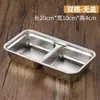 Caja de Almacenamiento de Alimentos de Acero Inoxidable 304 Lonchera Caja Bento Contenedor de Almacenamiento Plato para Condimentos Ingrediente de Kimchi Compartimento para Frutas y Verduras Caja Pequeña con Tapa Azul