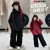 Conjunto de outfit de otoño para niñas 2026 nueva chaqueta cortavientos con capucha elegante para niños mayores para usar al aire libre en otoño