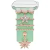Pulseira Universal de Silicone para Apple Watch Anel com Decoração de Flores para Apple Watch