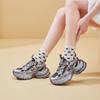 Estación Europea Celebridad de Internet Zapatos Torre para Mujer Ins Modernos Primavera 2025 Nuevos Moda Coreana Modernos Suela Gruesa Zapatos Deportivos