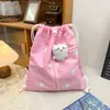 Bolsa Básica Diária para Bebê 20cm Exposição de Quadrinhos Mochila com Cordão para Perseguir Estrelas Bolinhas Bolsa para Estudante para Aulas de Reforço Bolsa para Dor para Mulheres