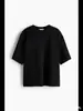 Camiseta de Manga Corta 100% Algodón Puro, Estilo Americano de Verano, Versátil, Color Sólido, Lisa, Cómoda, Top Oversize para Ropa de Exterior